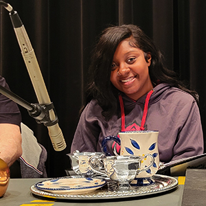 A photo of Mykel Carey, a foley artist from Markham, IL