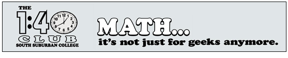 The Math 1:40 Math Club header